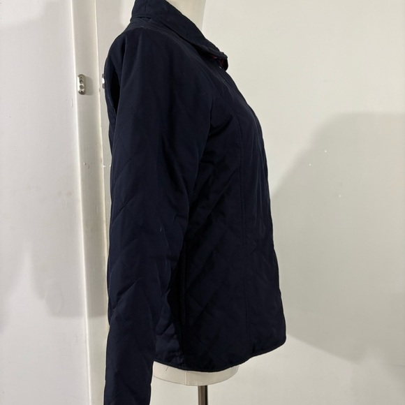 Lands’End Quilted Fleece Lined Reversible Girls/ Women’s Jacket Navy Pink Small - Picture 5 of 16